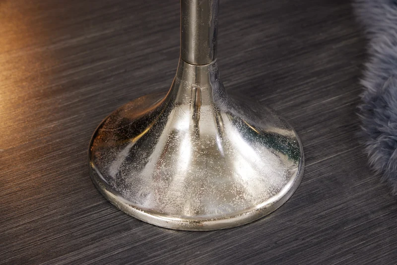 Refroidisseur de champagne décoratif CHAMPAGNE 80cm refroidisseur de bouteille en métal argenté antique fait à la main