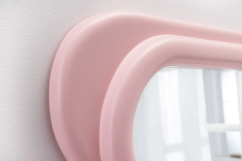 Miroir mural design CURVY 160cm rose