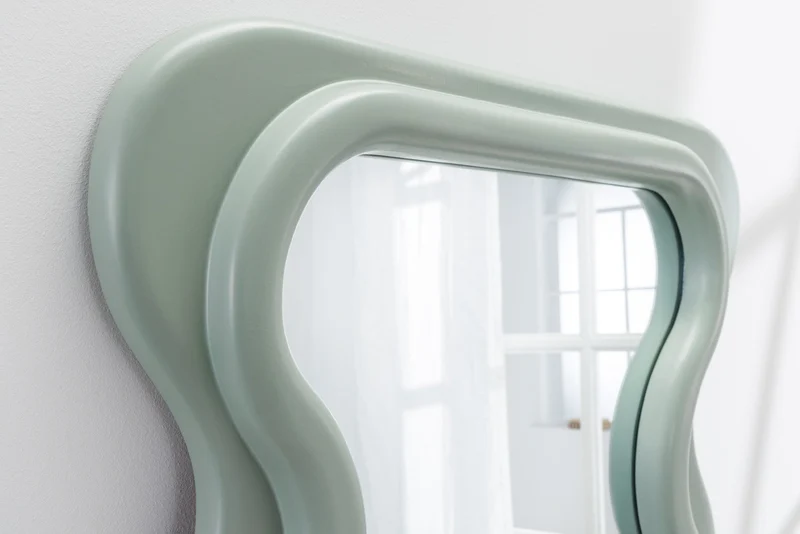 Miroir mural design CURVY 160cm vert sauge
