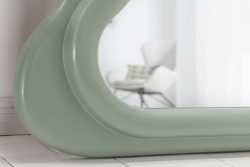 Miroir mural design CURVY 160cm vert sauge