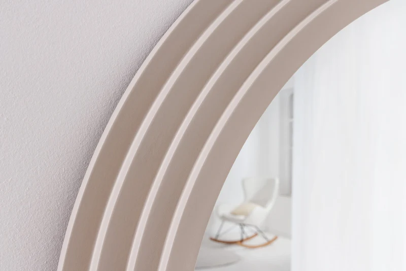 Miroir mural design ART DECO 160cm grège