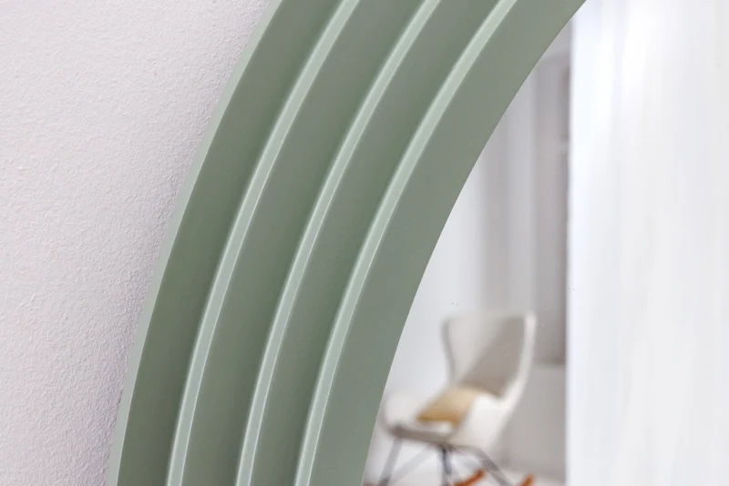 Miroir mural design ART DECO 160cm vert sauge