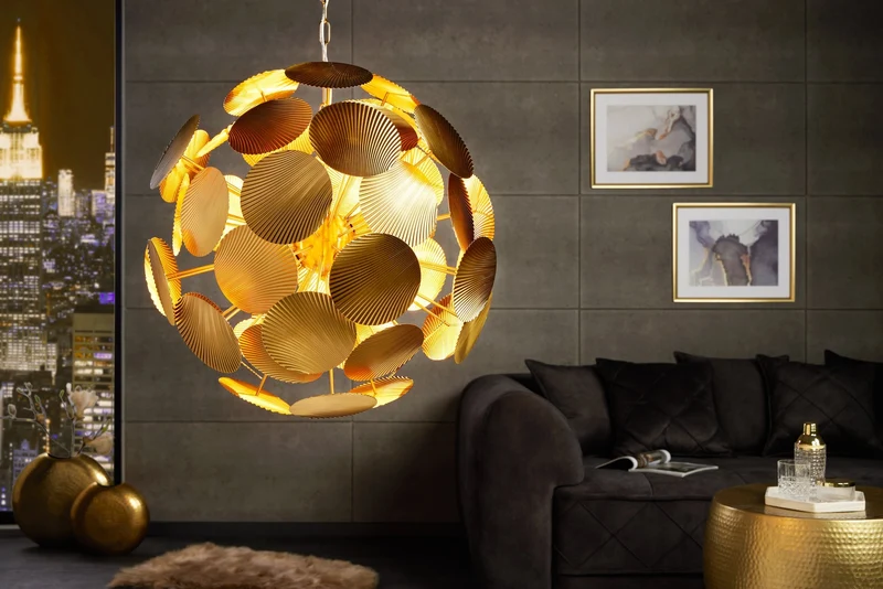 Suspension design moderne INFINITY HOME 65cm suspension dorée