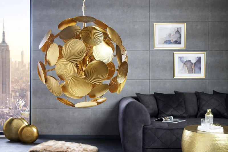 Suspension design moderne INFINITY HOME 65cm suspension dorée