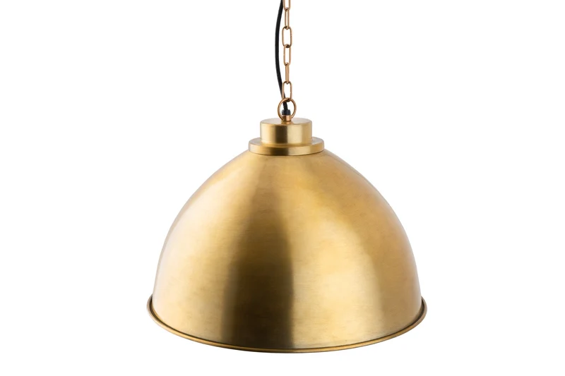Lampe à suspension design INDUSTRIELLE 45cm lampe à suspension ronde en métal doré réglable en hauteur
