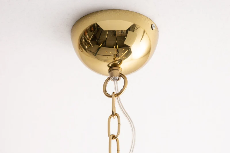 Lampe à suspension élégante SPUTNIK 87cm dorée avec 14 bras lumineux
