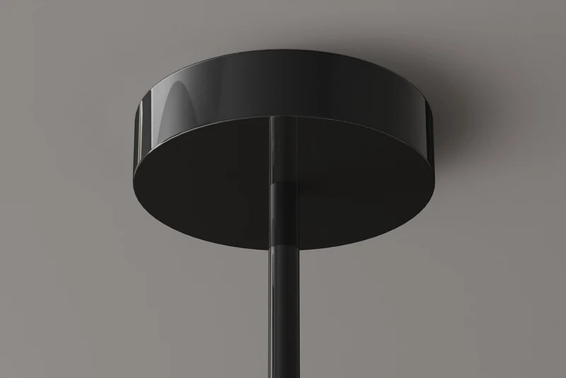 Design suspension LIQUID DIAMOND 100cm smoke noir verre cinq abats-jours luminaire sphérique
