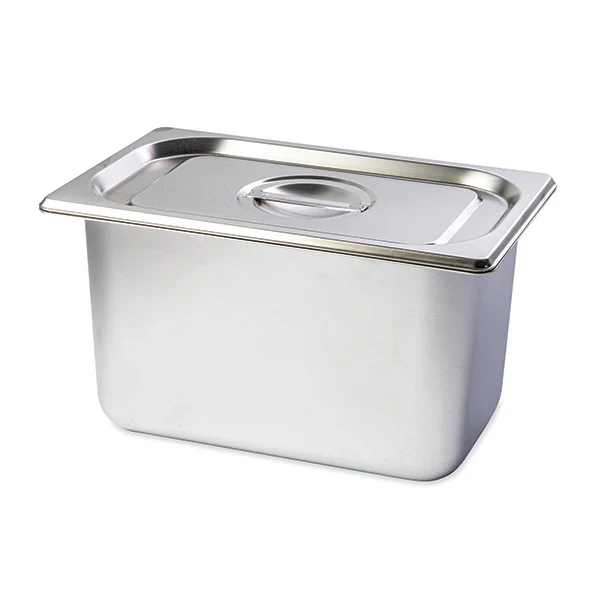 Bac gastro avec couvercle en inox et support bambou Mathon