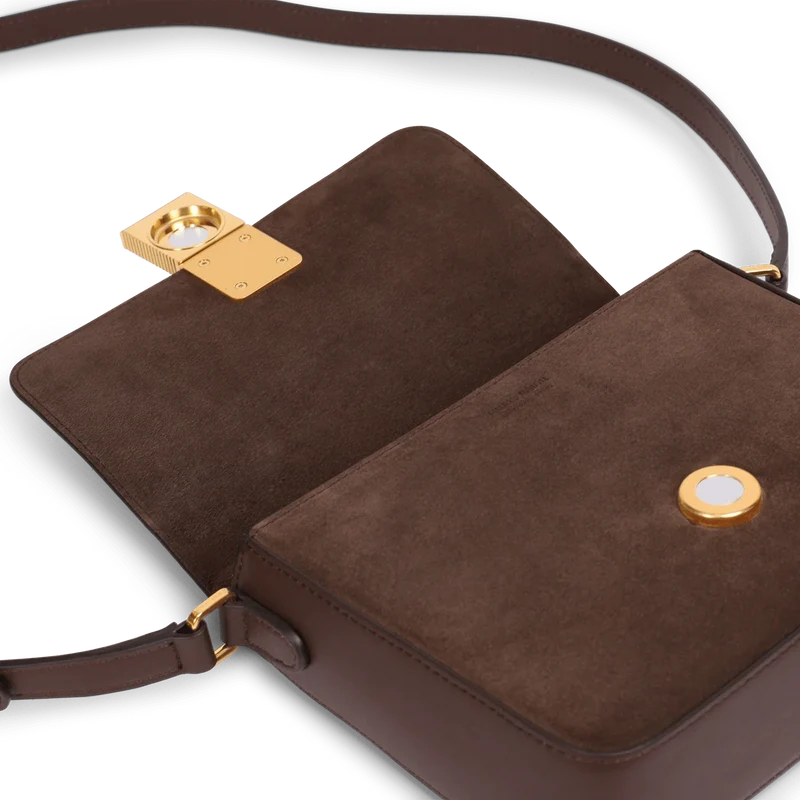 Mini Monceau - Cuir Velours Chocolat