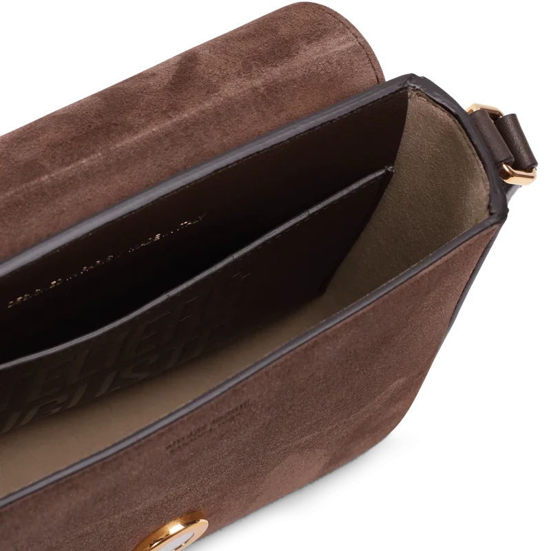 Mini Monceau - Cuir Velours Chocolat