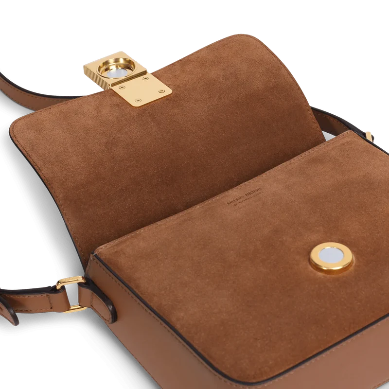 Mini Monceau - Cuir Velours Camel