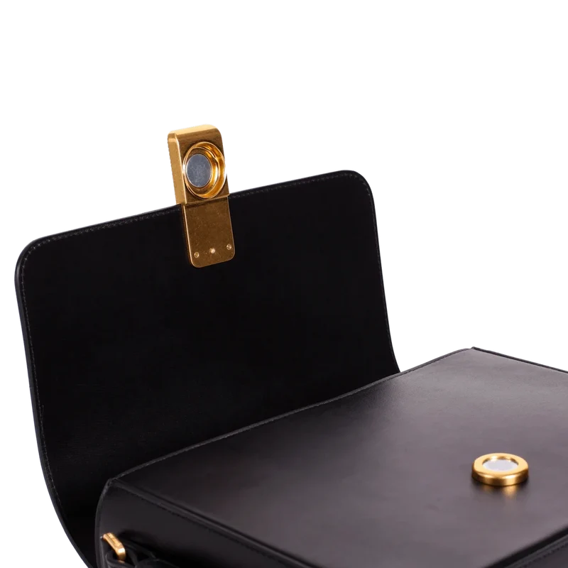 Mini Monceau - Cuir Box Noir