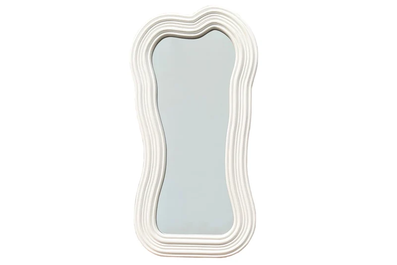 Design miroir mural ALICE II 100cm blanc