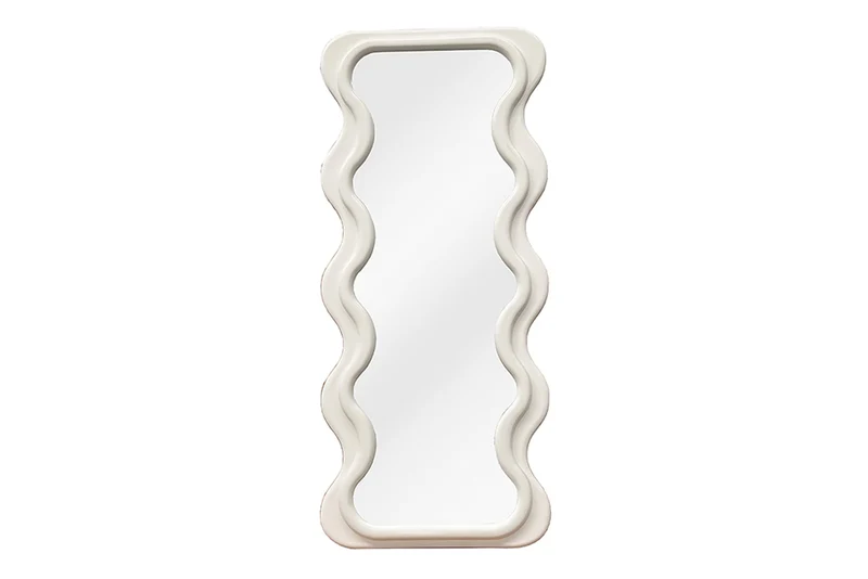 Design miroir mural CURVY 160 cm blanc
