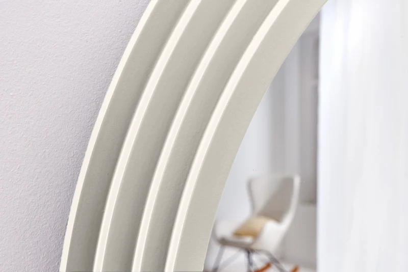 Miroir mural design ART DECO 160 cm blanc