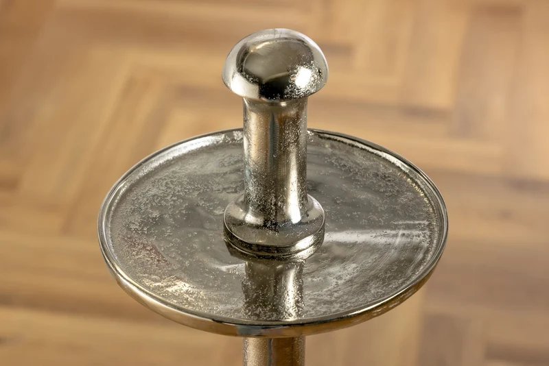 Design XXL étagère ABSTRACT 180cm argent métal avec six étages fait main