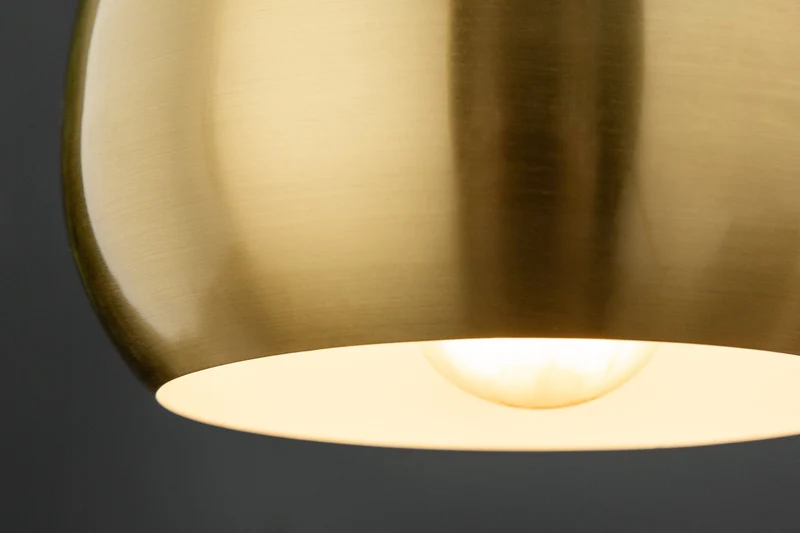 Suspension moderne 3 pièces GOLDEN BALL lampe à suspension dorée réglable en hauteur