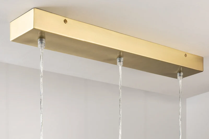 Suspension moderne 3 pièces GOLDEN BALL lampe à suspension dorée réglable en hauteur