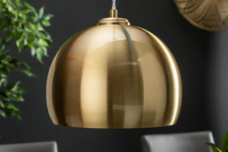 Suspension moderne GOLDEN BALL 30cm lampe suspendue dorée réglable en hauteur