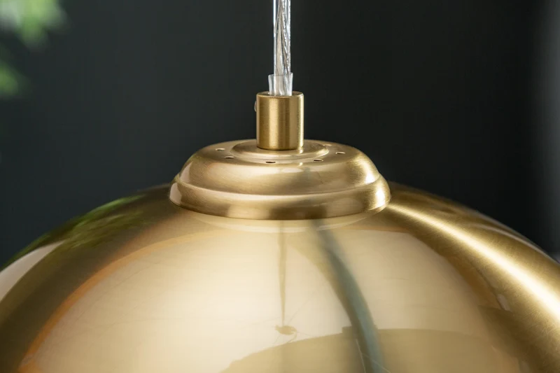 Suspension moderne GOLDEN BALL 30cm lampe suspendue dorée réglable en hauteur