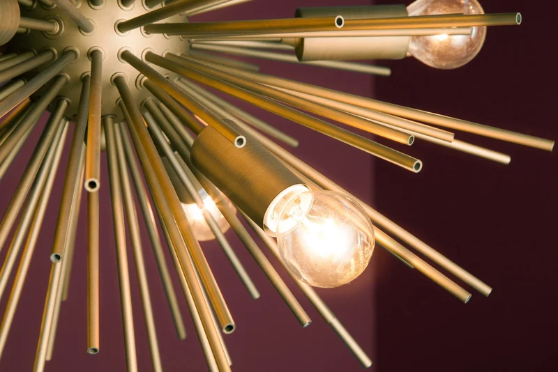 Suspension élégante SUNLIGHT 50 cm dorée mate