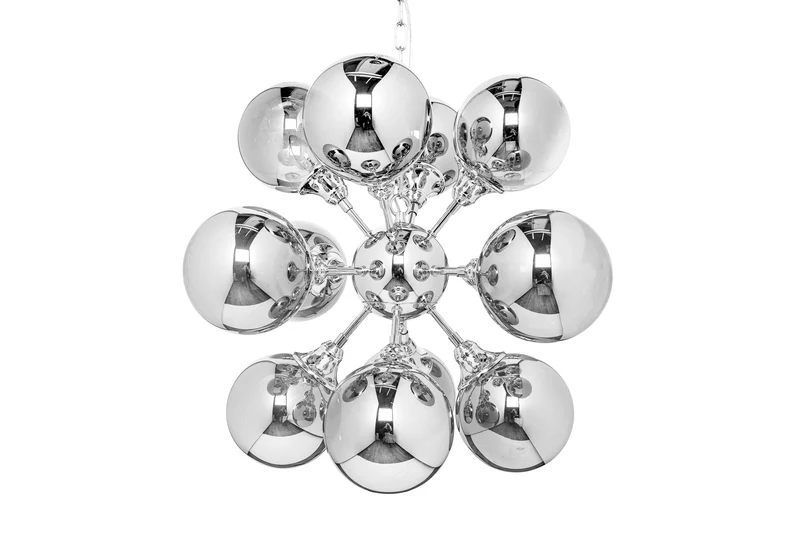 Suspension extravagante GALAXY 72cm lampe à suspension argentée design moderne