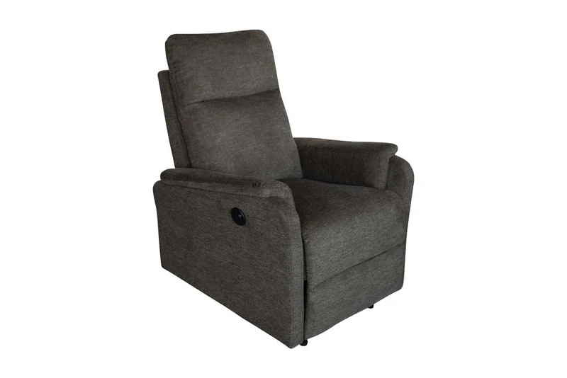Exclusif 1er fauteuil de cinéma HOLLYWOOD vert tissu structuré position d'inclinaison électrique
