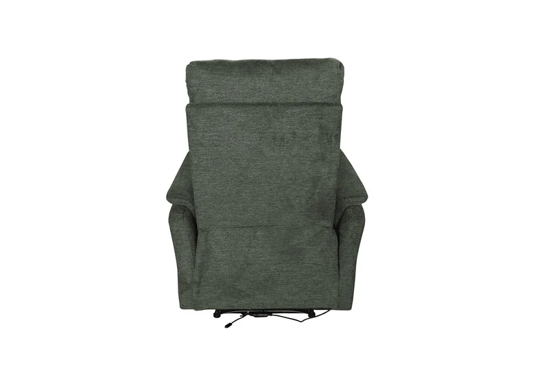 Exclusif 1er fauteuil de cinéma HOLLYWOOD vert tissu structuré position d'inclinaison électrique