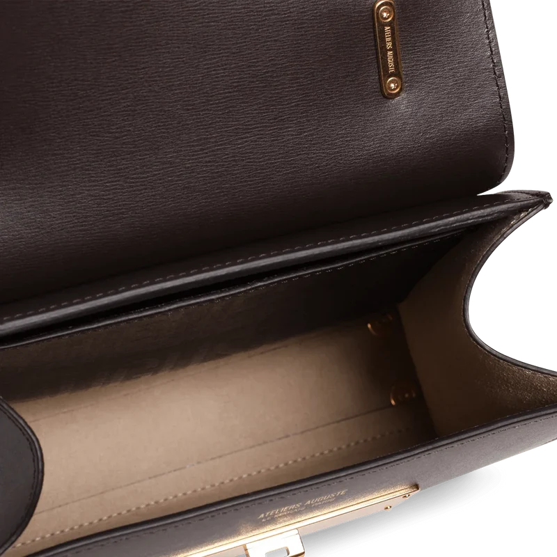 Mini Capucine - Cuir Box Chocolat
