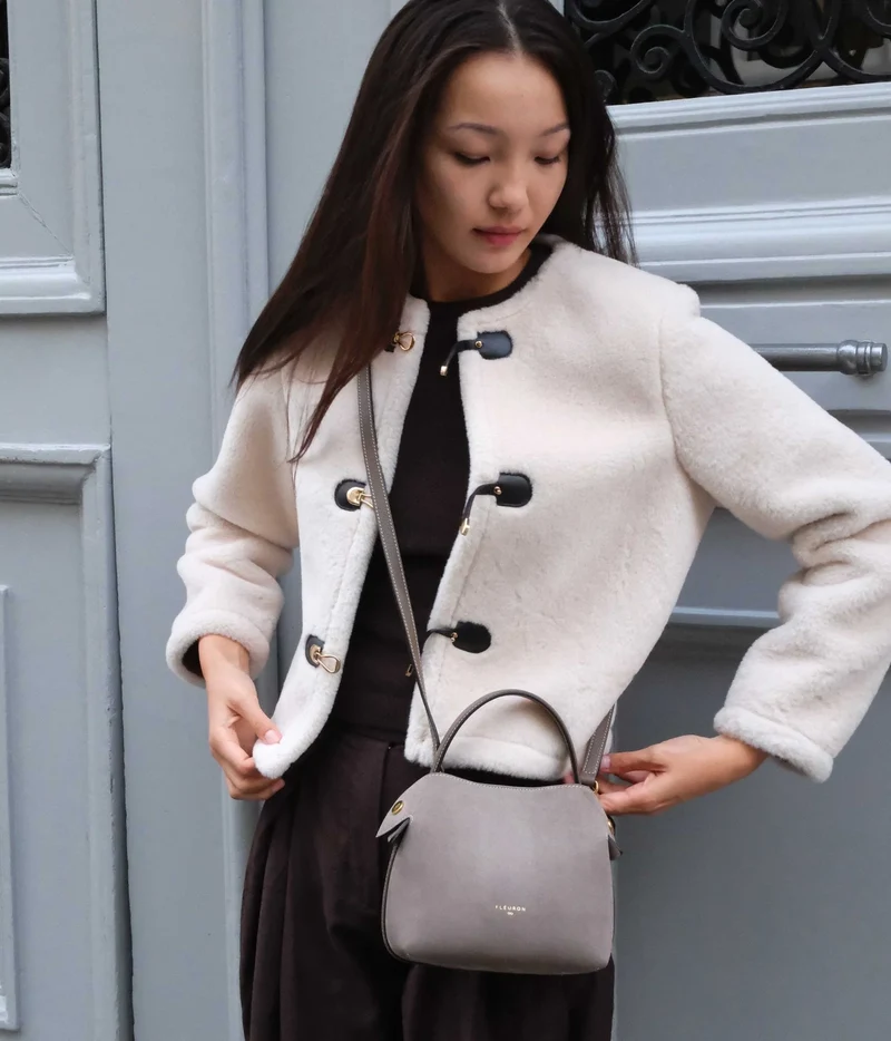 Mini Swann | Suede Taupe