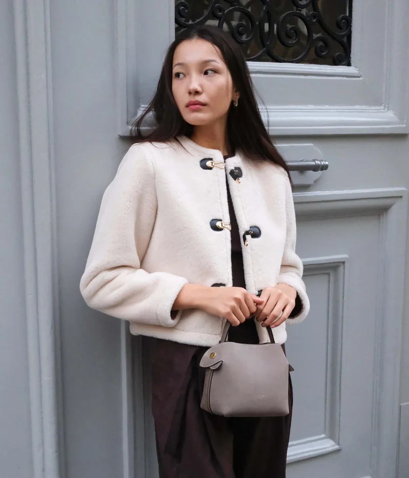 Mini Swann | Suede Taupe