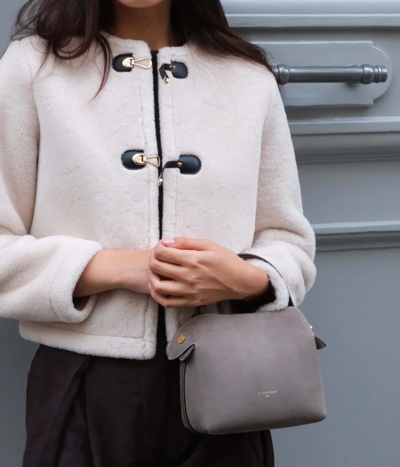 Mini Swann | Suede Taupe