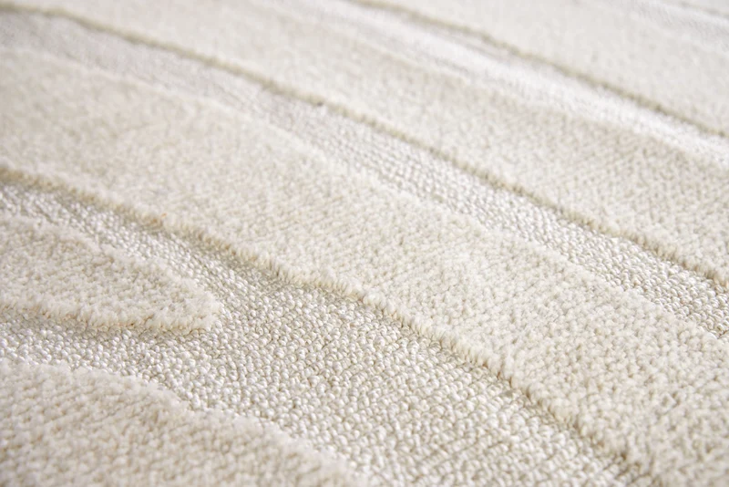 Tapis design WAVE 240x170cm beige crème effet 3D