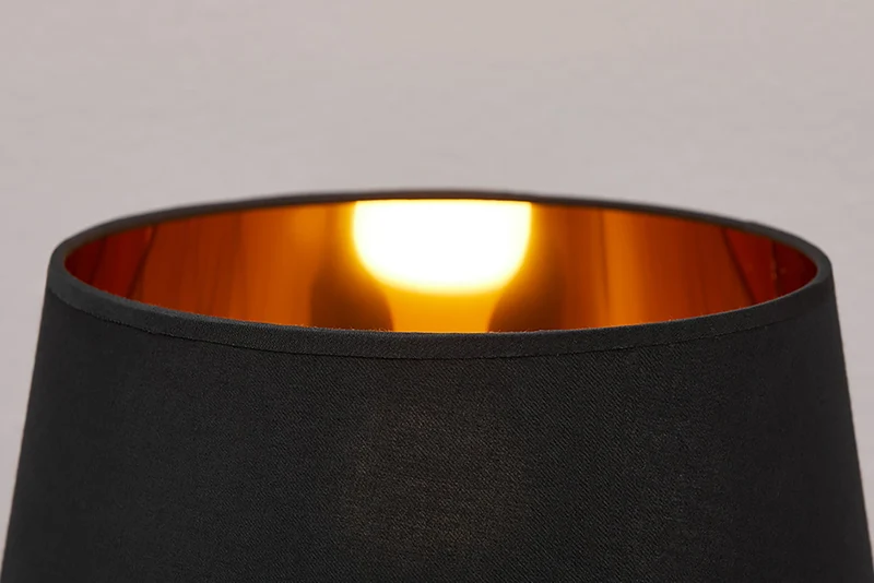 Lampe de table extravagante BLACK BEAUTY 75cm noir or sculpture de cheval