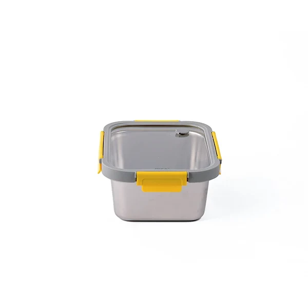 Boîte de conservation en inox rectangulaire 1780 ml compatible micro-ondes Pika