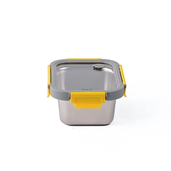 Boîte de conservation en inox rectangulaire 800 ml compatible micro-ondes Pika