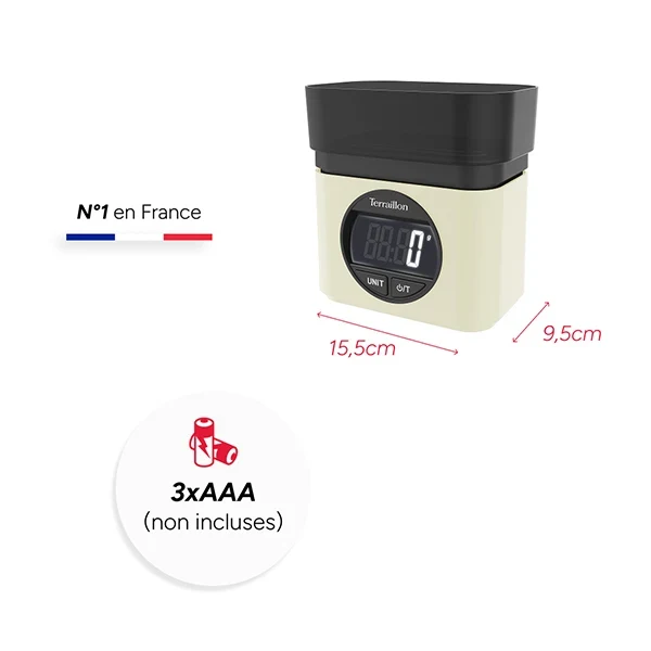 Balance électronique BA22 mythique crème 5 kg Terraillon