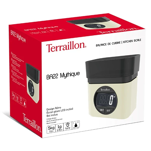 Balance électronique BA22 mythique crème 5 kg Terraillon