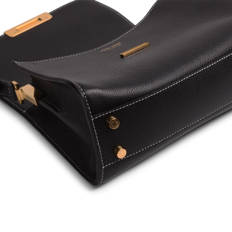 Mini Amelot - Cuir Grainé Noir