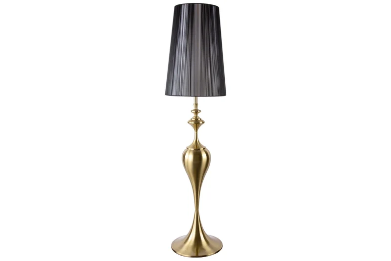 Lampadaire baroque LUCIE 160cm lampadaire brossé or noir