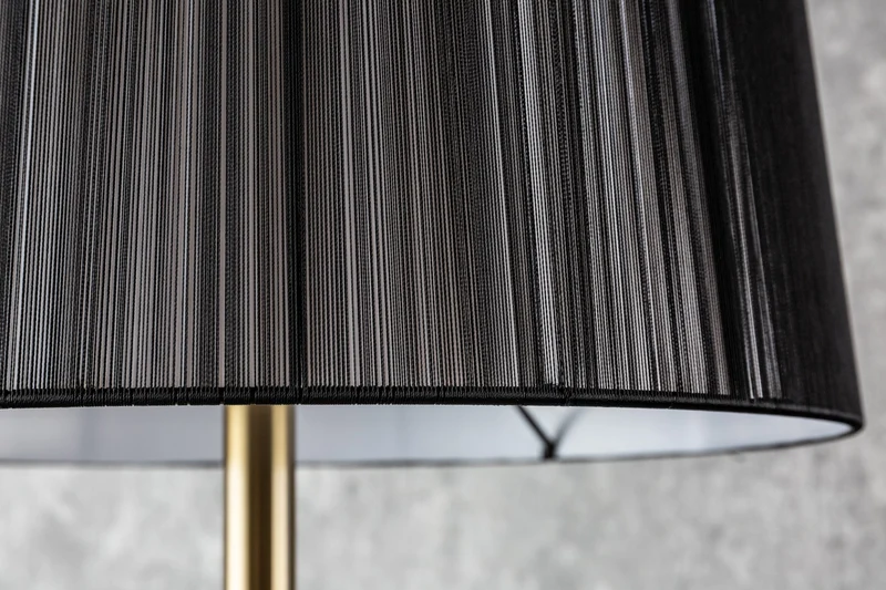 Lampadaire baroque LUCIE 160cm lampadaire brossé or noir