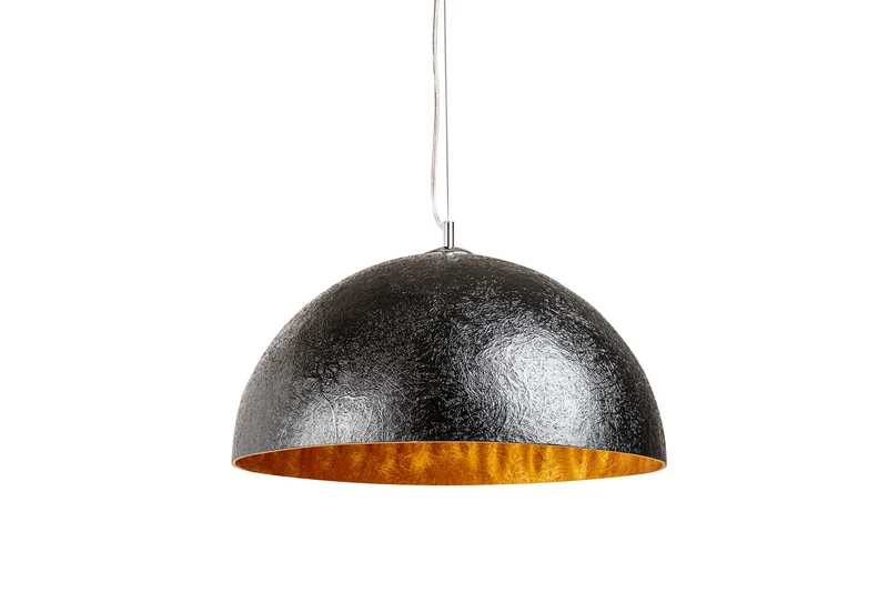 Élégant design suspension GLOW 50cm noir or lampe suspendue