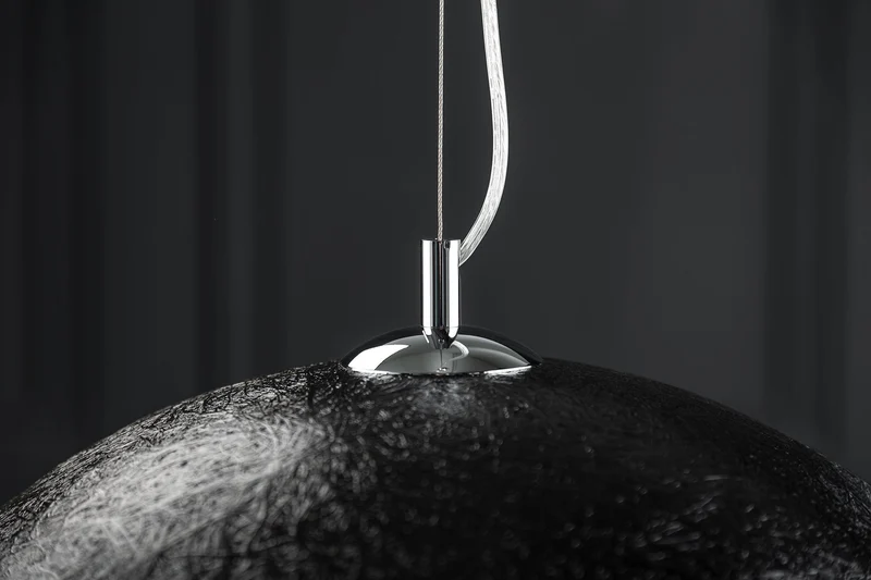 Élégant design suspension GLOW 50cm noir or lampe suspendue