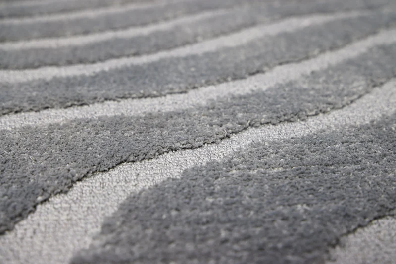 Tapis design WAVE 240x170cm gris effet 3D