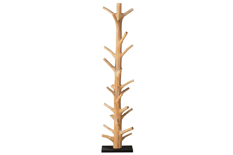 Porte-manteau massif TREE NATURE Porte-vêtements en bois naturel 170cm