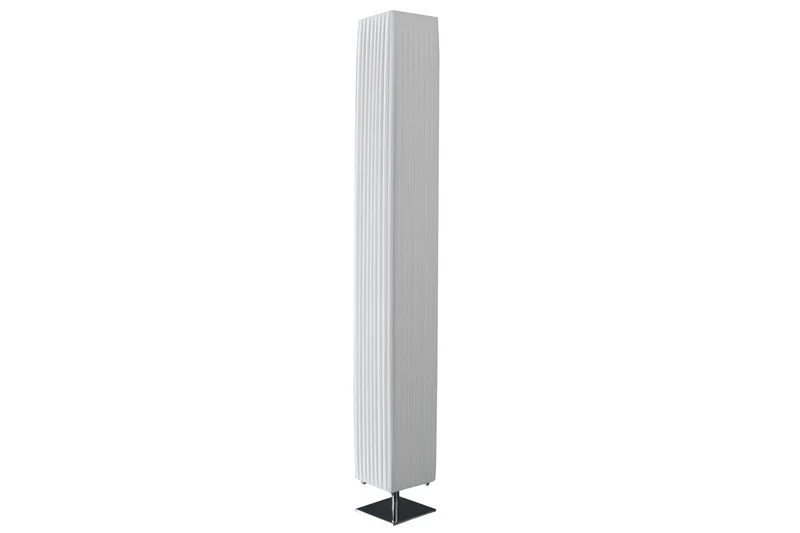 Lot de 2x design moderne lampe sur pied PARIS 160cm blanc abat-jour plissé lampe sur pied