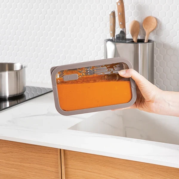 Boîte de conservation rectangulaire en inox avec couvercle en verre 700 ml compatible micro-ondes Mathon