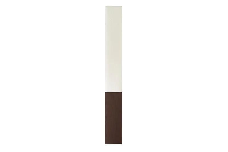 Lot de 2x Lampe sur pied élégante PARIS CLASSIC 160cm abat-jour en tissu blanc pied marron foncé