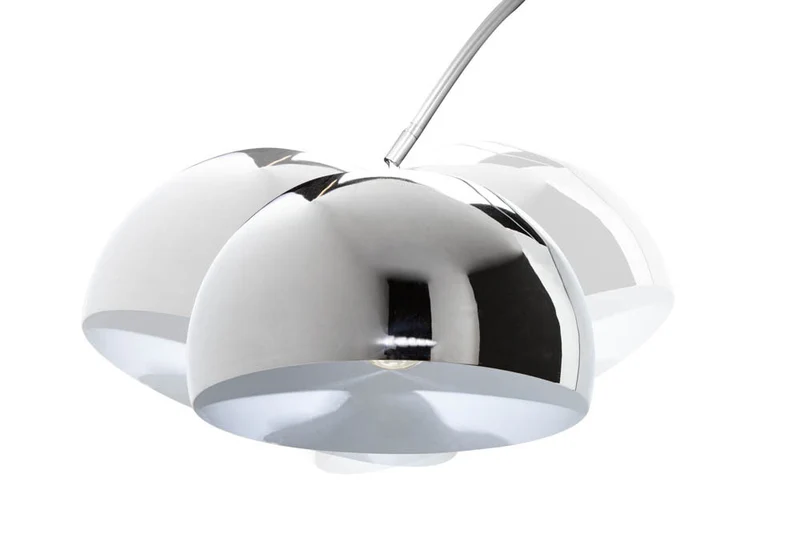 Lampe arc extensible LOUNGE DEAL 170-210cm lampadaire socle marbre chromé