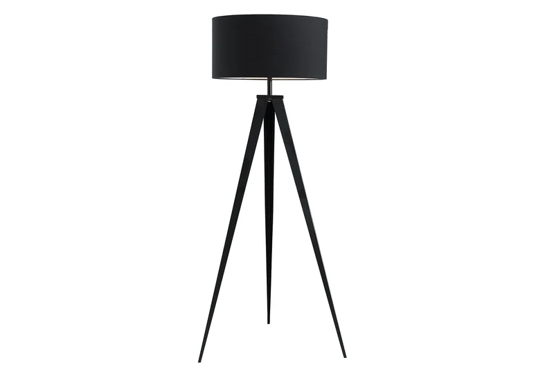 Lampadaire élégant TRIPOD 145cm lampadaire rétro noir